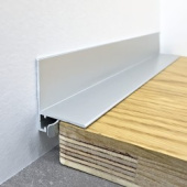 Микроплинтус алюминиевый TeckWood L-20 Серый Муар RAL 7047 2000×21×16
