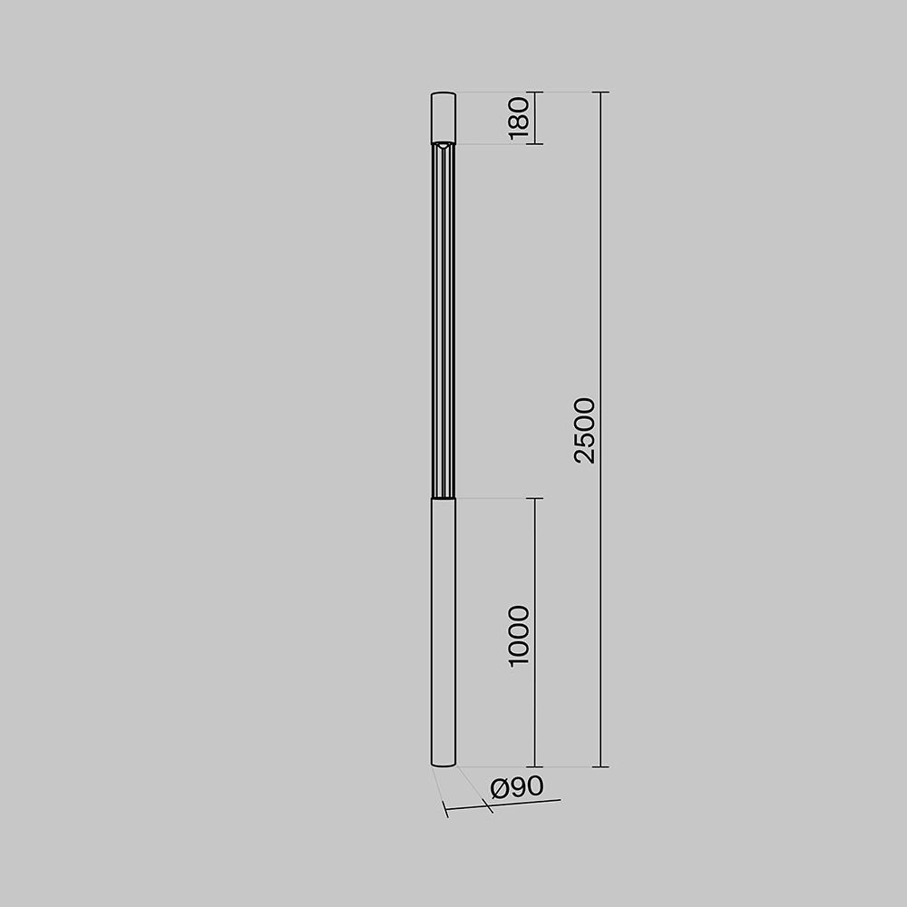 Садово-парковый светильник Outdoor O427FL-L30GF3K
