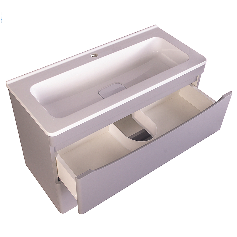 Тумба подвесная Creto Oro 80 см 24-HN80-GR серый люкс