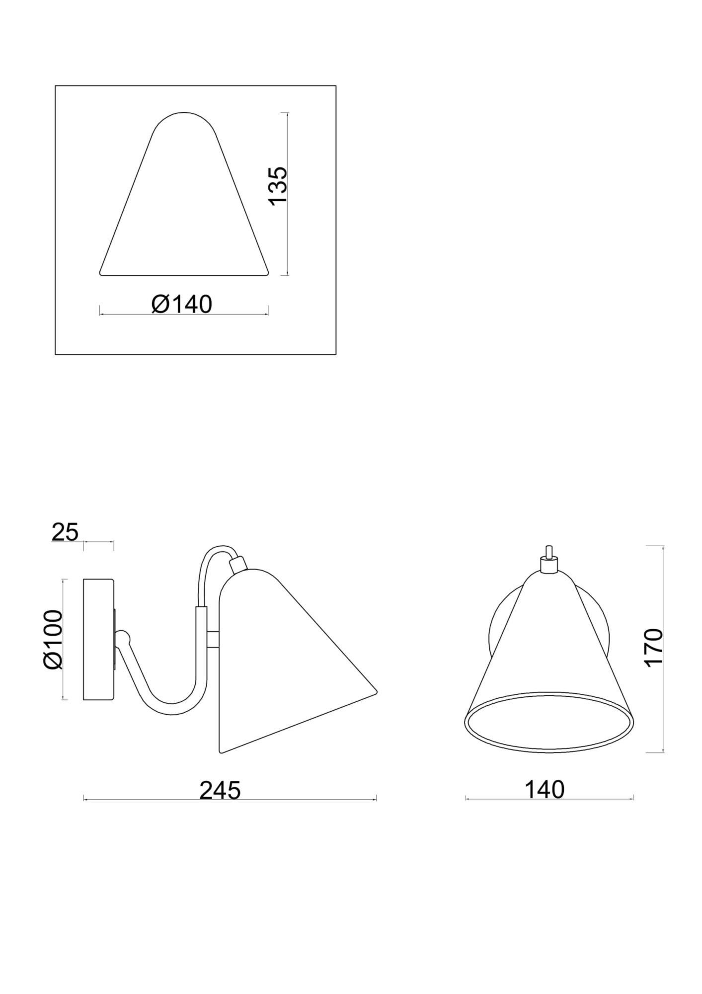 Настенный светильник (бра) Freya FR8001WL-01WG