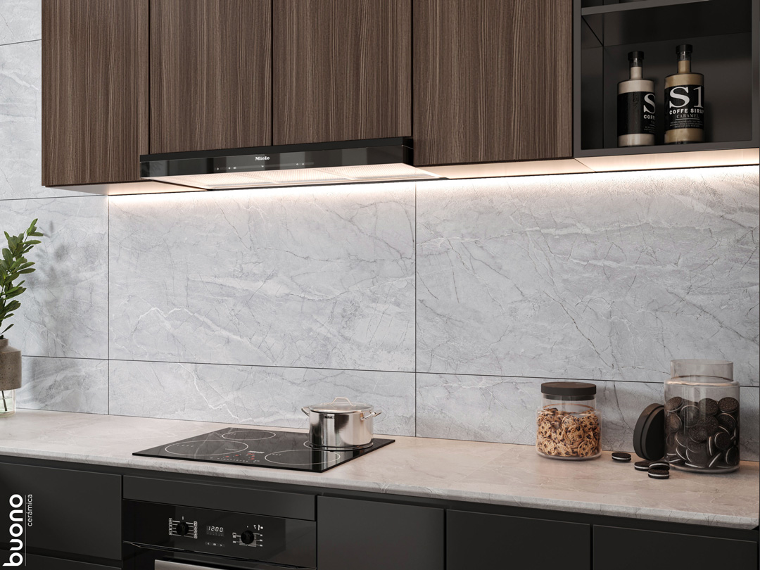 Керамогранит Buono Ceramica Stones Pietra Grey Carving  S4434C