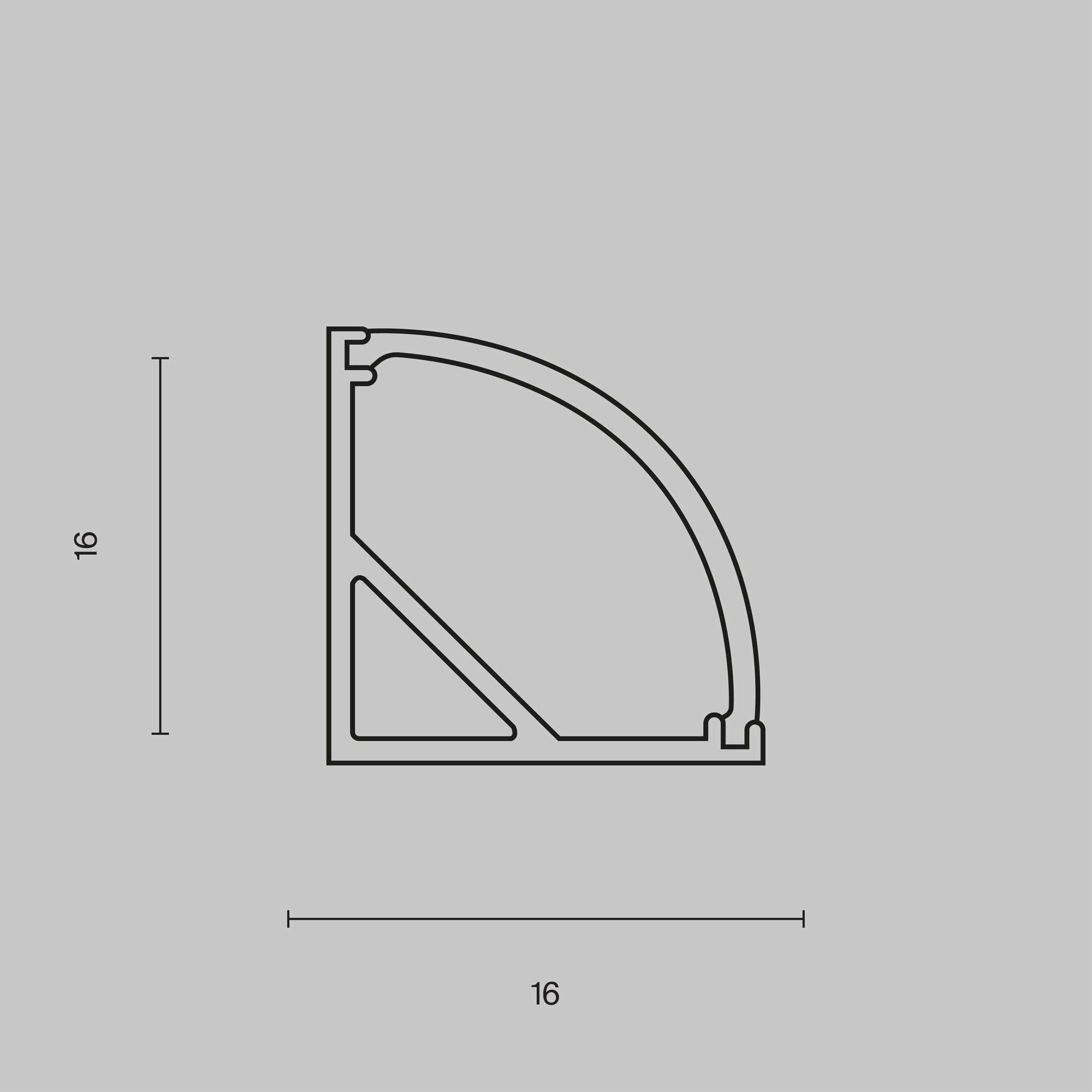 Профиль Led Strip ALM008S-2M