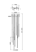 Люстра подвесная диммируемая Maytoni Light stick MOD236PL-L54BS3K