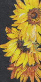 Керамогранит Декоративное панно MDetails Golden Petals (набор из 4шт. 60x120) 120x240