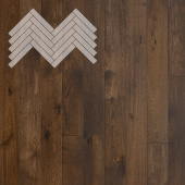 Паркет Елка Английская Lab Arte Angle Дуб Селект Коньяк лак 500х90х14/3