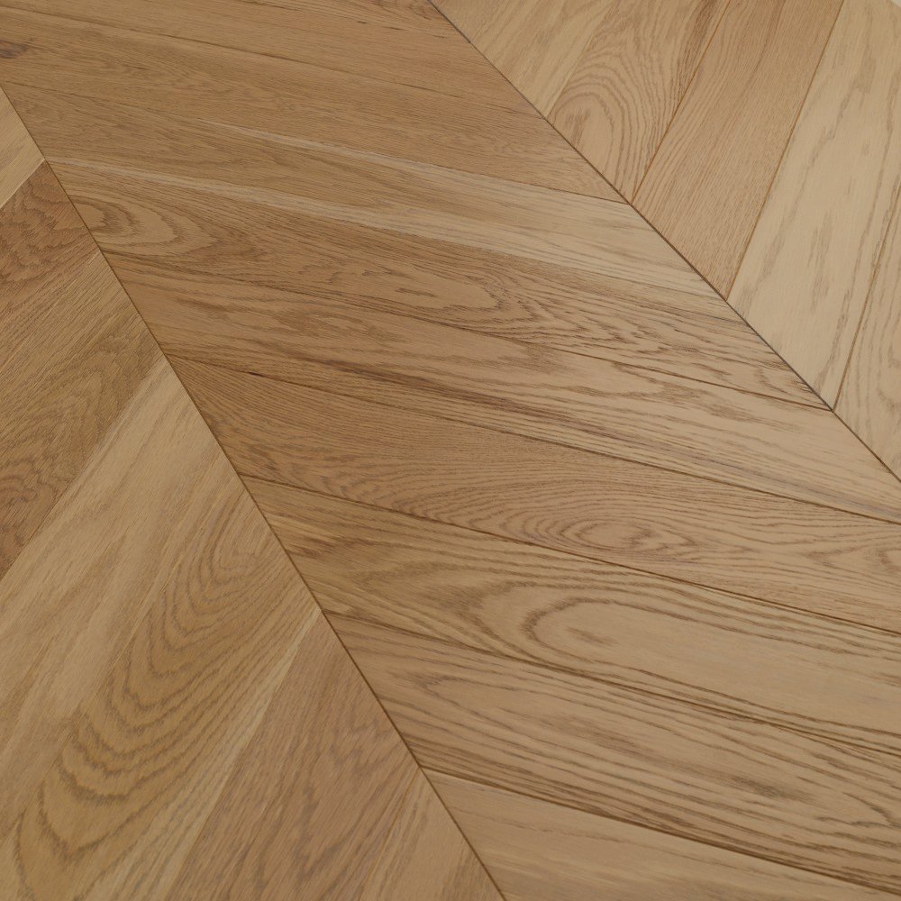 Паркет Елка Французская Lab Arte Chevron Дуб Рустик Бург лак 400/348х90х14/3/60°