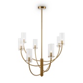 Люстра на штанге Maytoni Arco MOD223PL-08BS