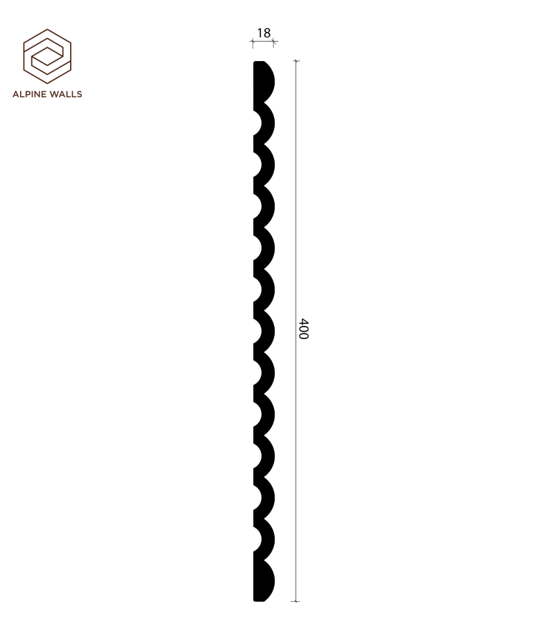 Стеновые Панели Alpine Walls LineArt ECO7103 Белый