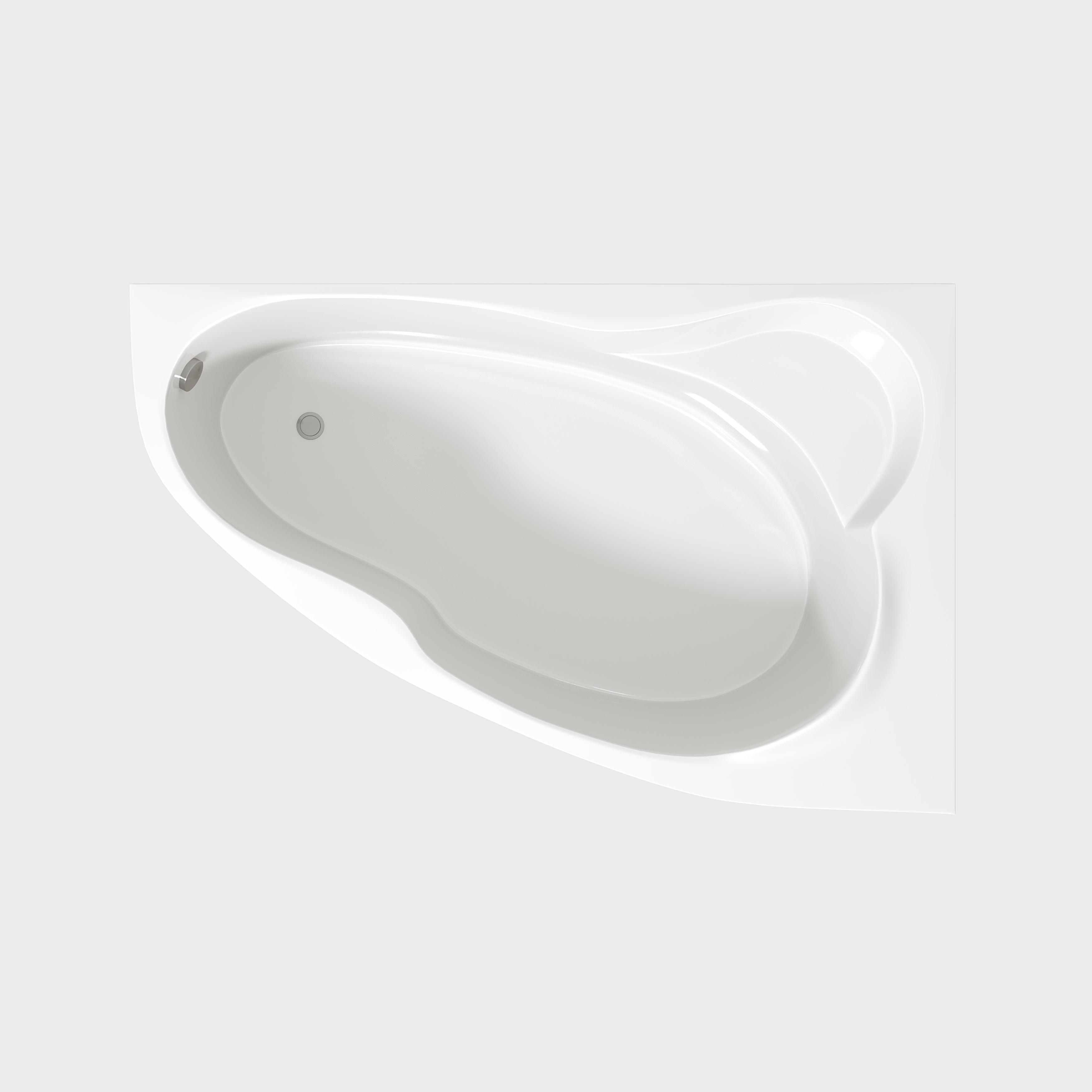 Акриловая ванна Creto Glaze 140х90 см правая 16-14090R