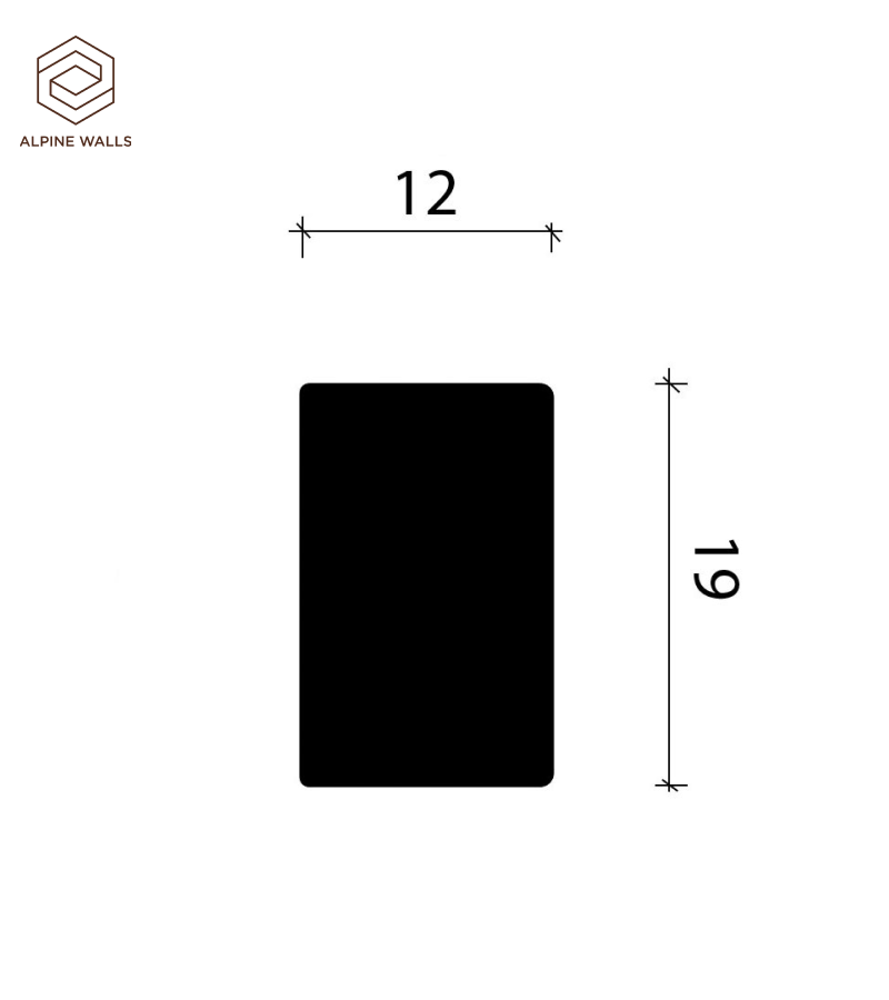 Рейка Alpine Walls LineArt ECO952B