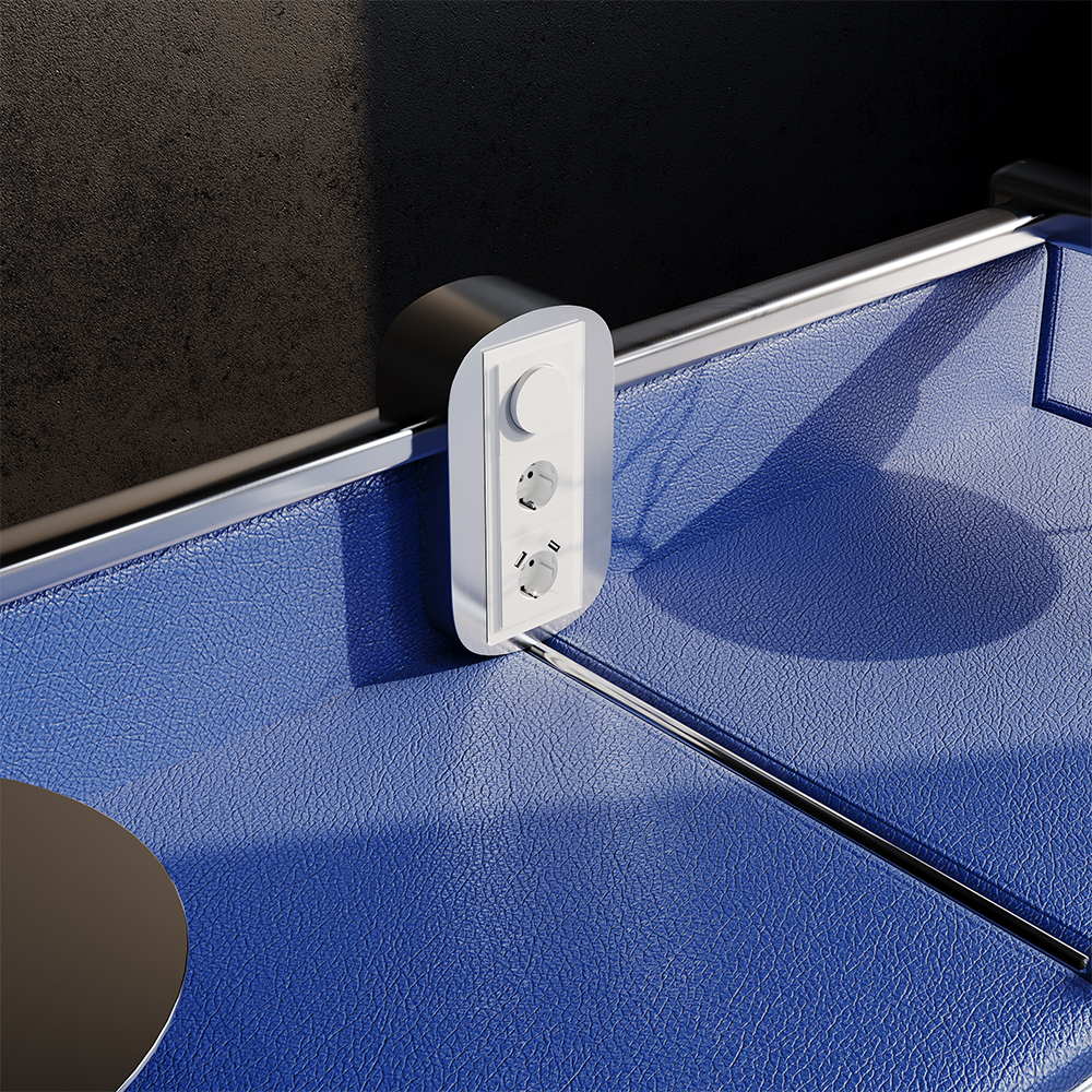 Светорегулятор встраиваемый VOLTUM S70 поворотно-нажимной 600 Вт, (белый матовый)