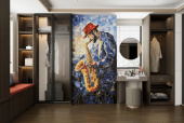 Керамогранит Декоративное панно MDetails Trumpet Man (набор из 4шт. 60x120) 120x240