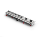 Душевой лоток 95 см Creto Zigzag CRE-950 ZN-50 с решеткой, хром