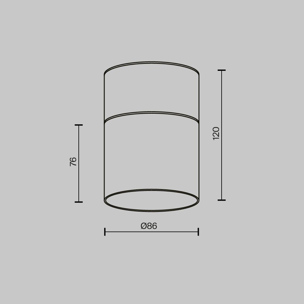 Потолочный светильник Technical C094CL-GX53-W