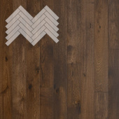 Паркет Елка Английская Lab Arte Angle Дуб Рустик Коньяк лак 500х110х14/3