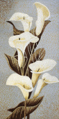 Керамогранит Декоративное панно MDetails Moon Lily (набор из 4шт. 60x120) 120x240