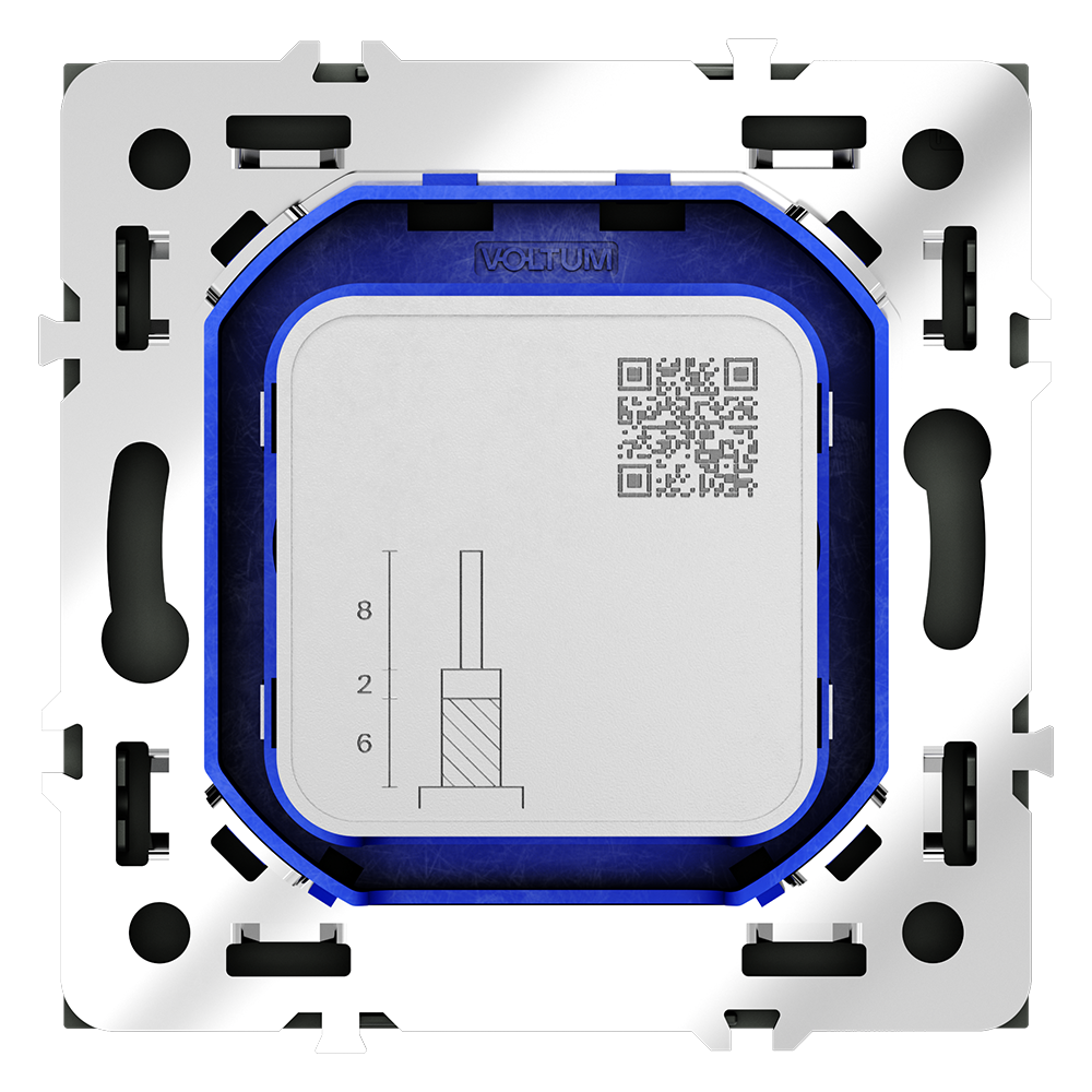 Розетка телевизионная встраиваемая VOLTUM S70 оконечная TV+SAT, (титан)