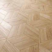 Модульный паркет инженерный Lab Arte Шереметьевская звезда Дуб Натур лак 344*298*14/3мм