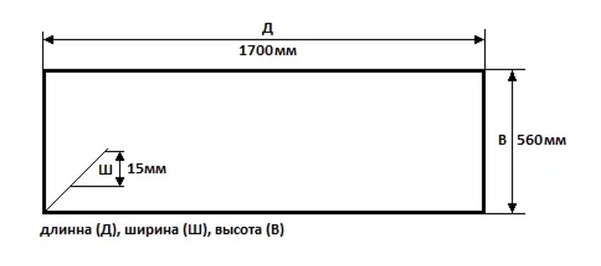 Экран для ванны Creto Fresh 170 см 20-2111