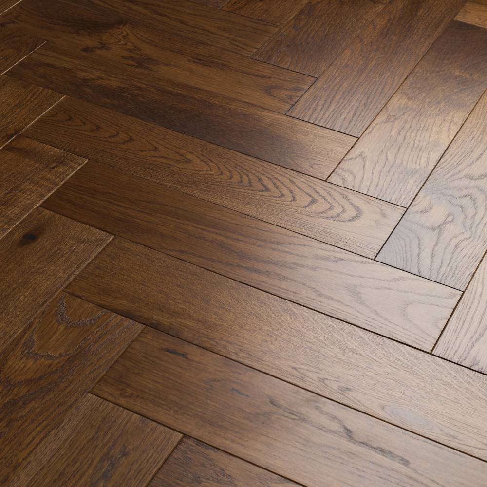 Паркет Елка Английская Lab Arte Angle Дуб Рустик Бронза лак 500х110х14/3