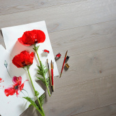 Паркетная доска Coswick Серая пейна 1163-3891-10