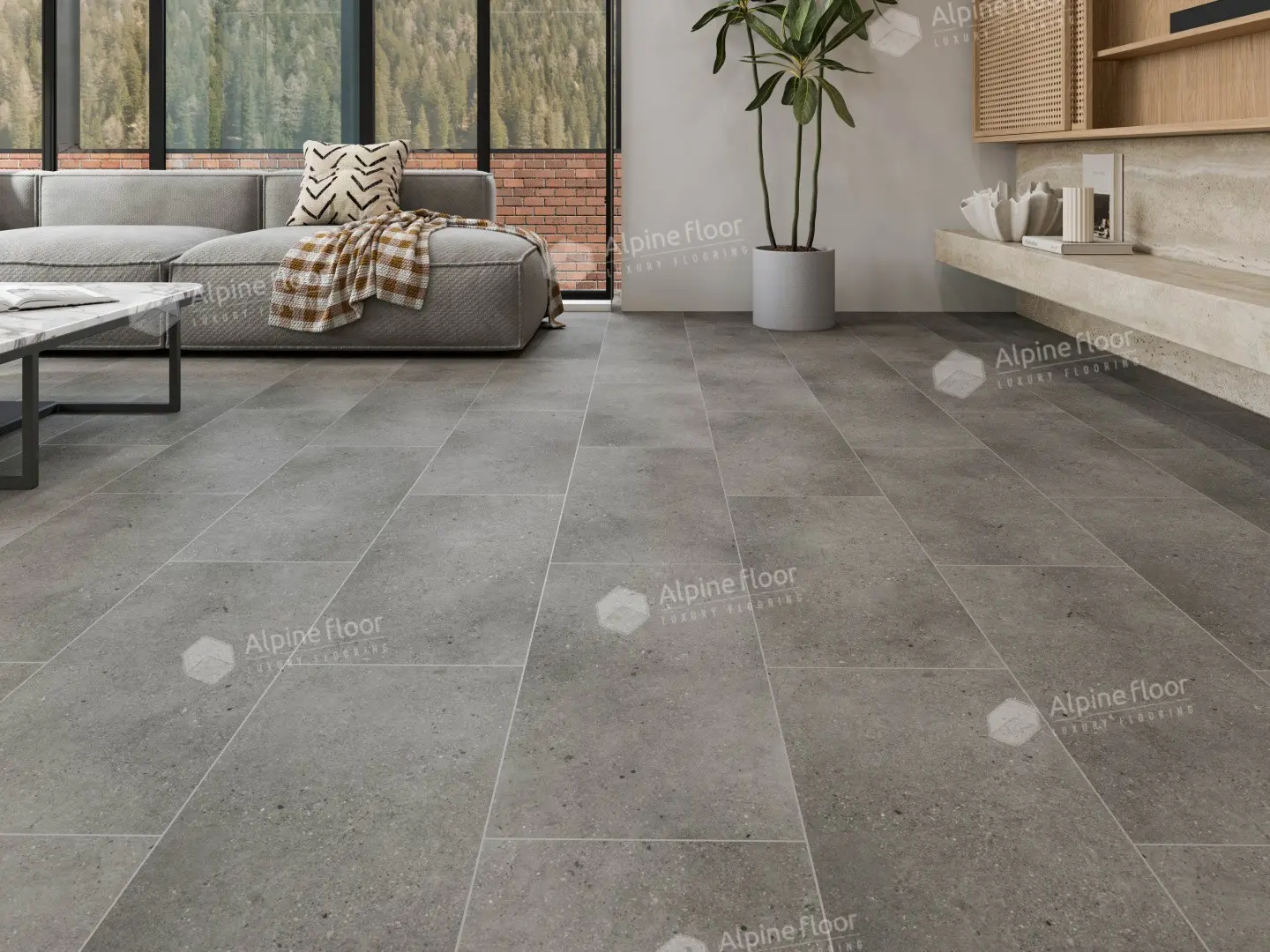 SPC Ламинат Alpine Floor SPC Stone Mineral Core ЕСО 4-23 Майдес 4V 43кл