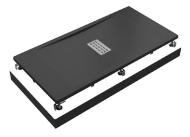 Душевой поддон Creto Etna 100x70 прямоугольный, черный