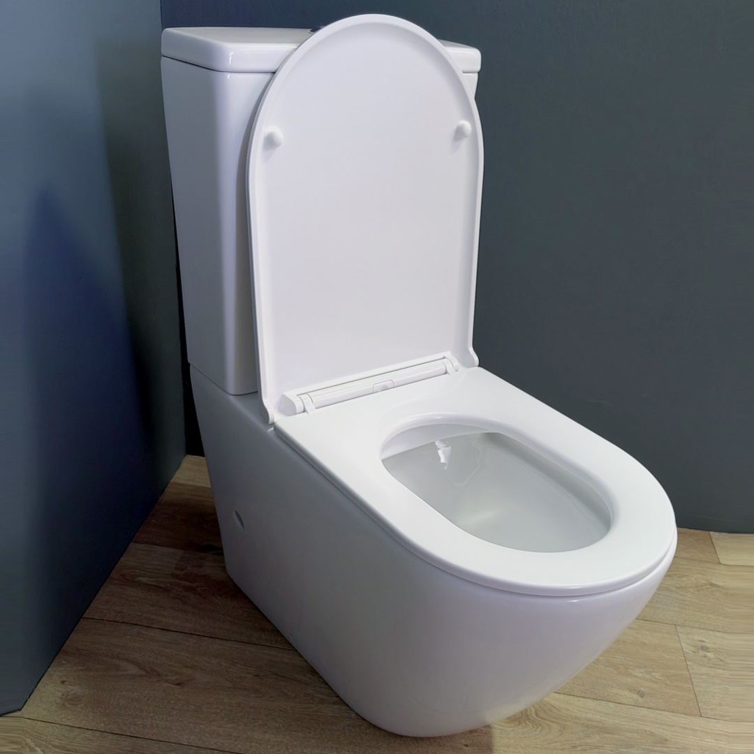 Унитаз-компакт безободковый Creto Logan L5 1005-001-L6CW с крышкой-сиденьем микролифт, белый