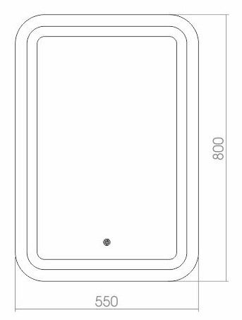 Зеркало Creto Malibu 70х68