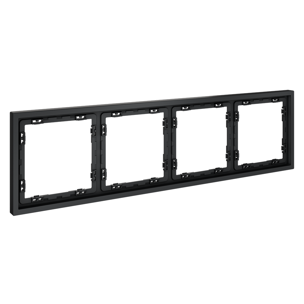 Рамка пластиковая VOLTUM S70 на 4 поста, (графит)