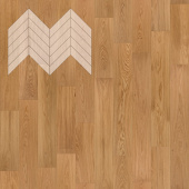 Паркет Елка Французская Lab Arte Chevron Дуб Натур Прозрачное масло 600/490х110х14/3/45°