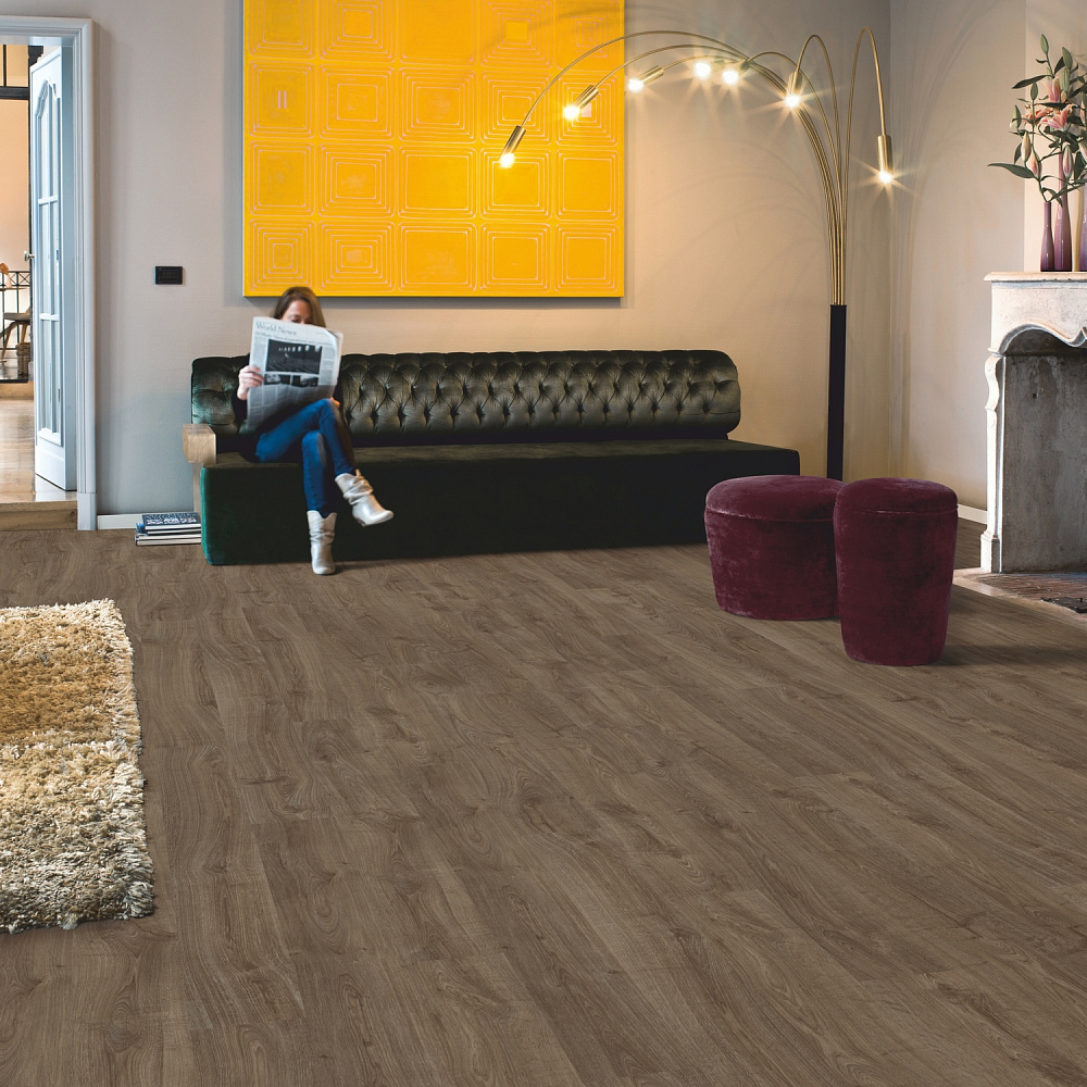 Ламинат Quick Step Eligna U3460 Дуб темно-коричневый промасленный