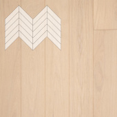 Паркет Елка Французская Lab Arte Chevron Дуб Рустик Лана лак 600/490х110х14/3/45°