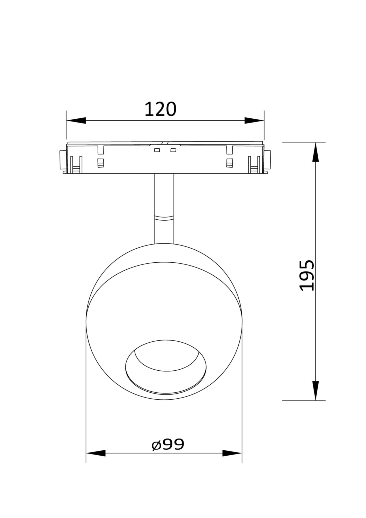 Трековый светильник Technical TR028-2-15W3K-W