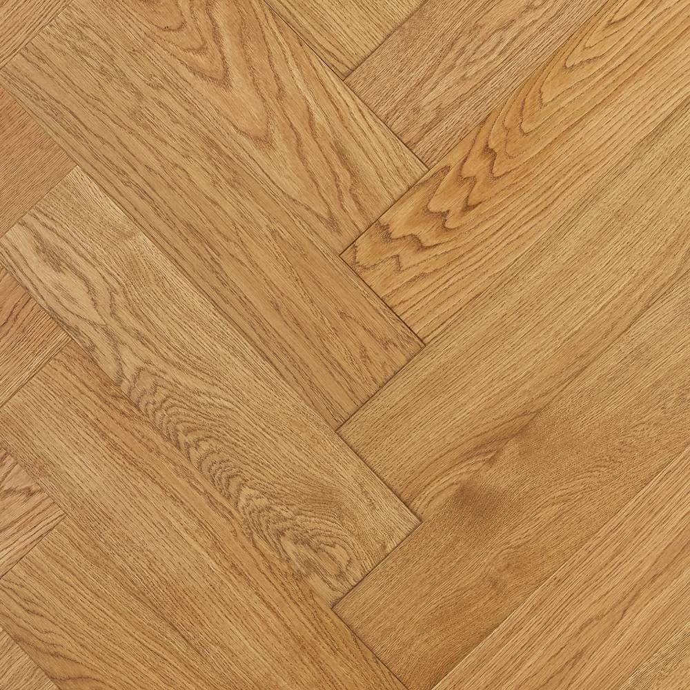 Паркет Елка Английская Royal Parket 490х125х13мм Дуб Натур лак