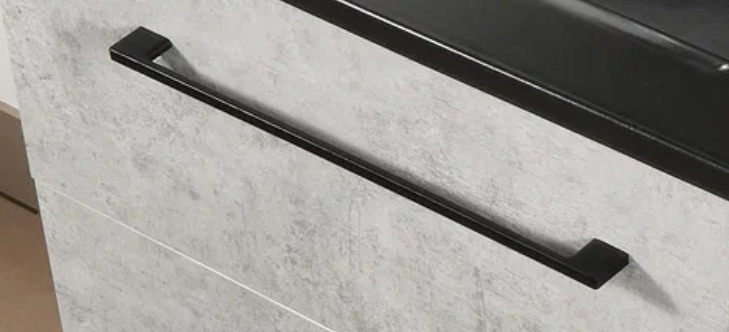 Ручка-скоба 32 cv Creto 421A.52 матовая черная