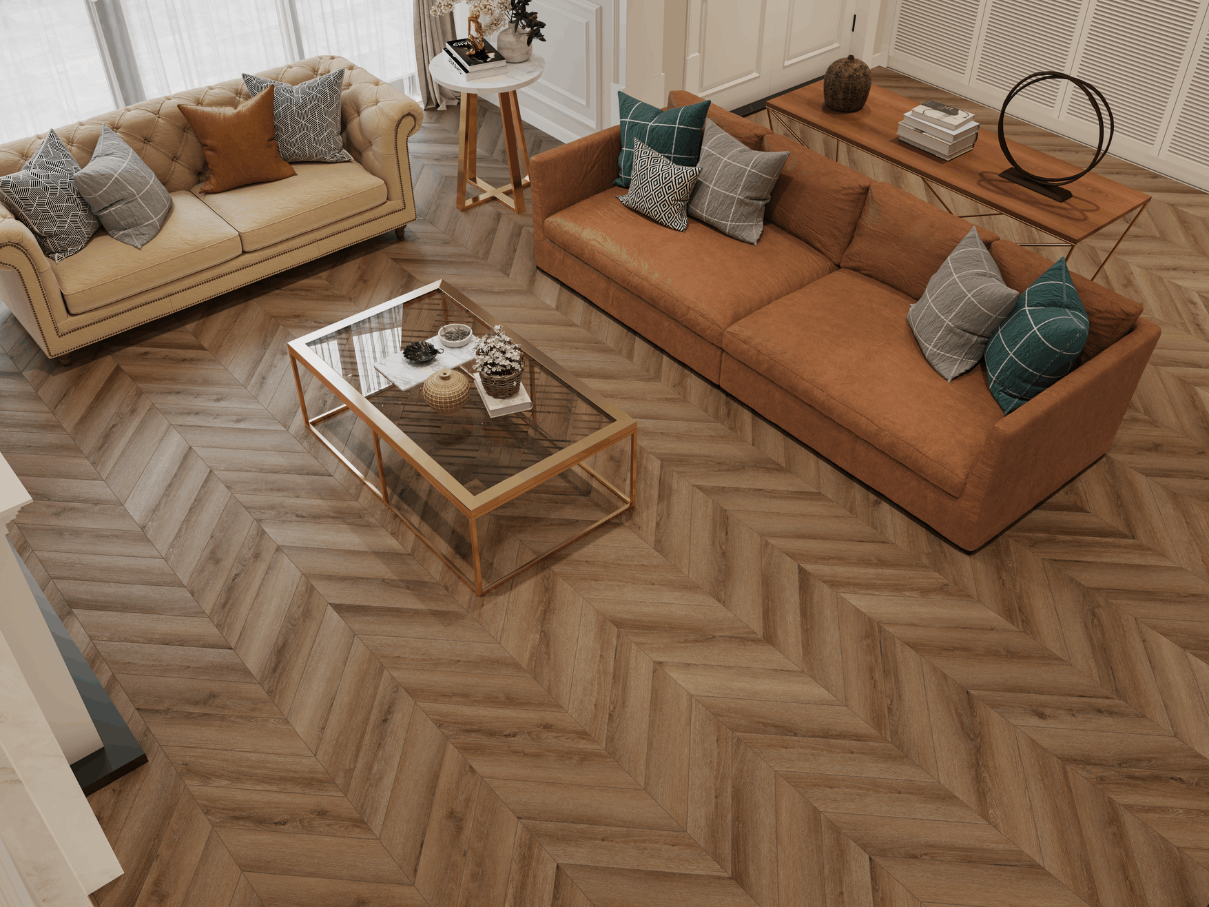 SPC Ламинат Tulesna Art Chevron ETERNO 1011-4