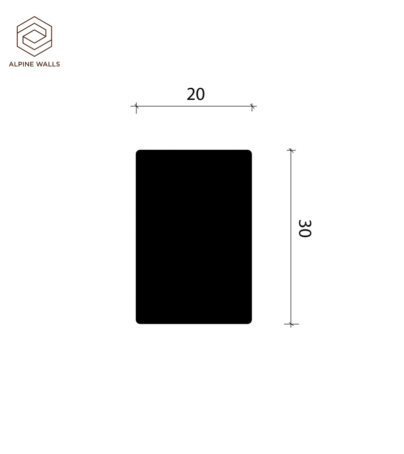 Рейка Alpine Walls LineArt ECO502