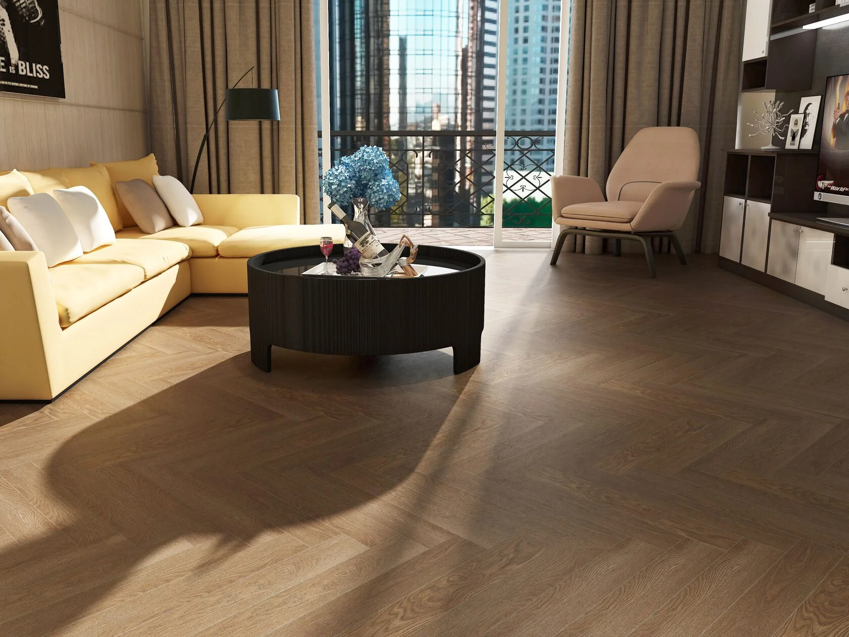 Ламинат Skalla Wood HERRINGBONE Дуб Стейген (Oak Steigen) HR1025