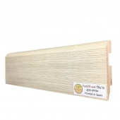 Плинтус МДФ ламинированный TeckWood Дуб Крем 2000×75×16