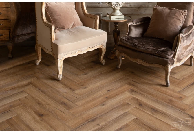 SPC ламинат VINILAM VinilPol Herringbone 9933 Паркет Франческо
