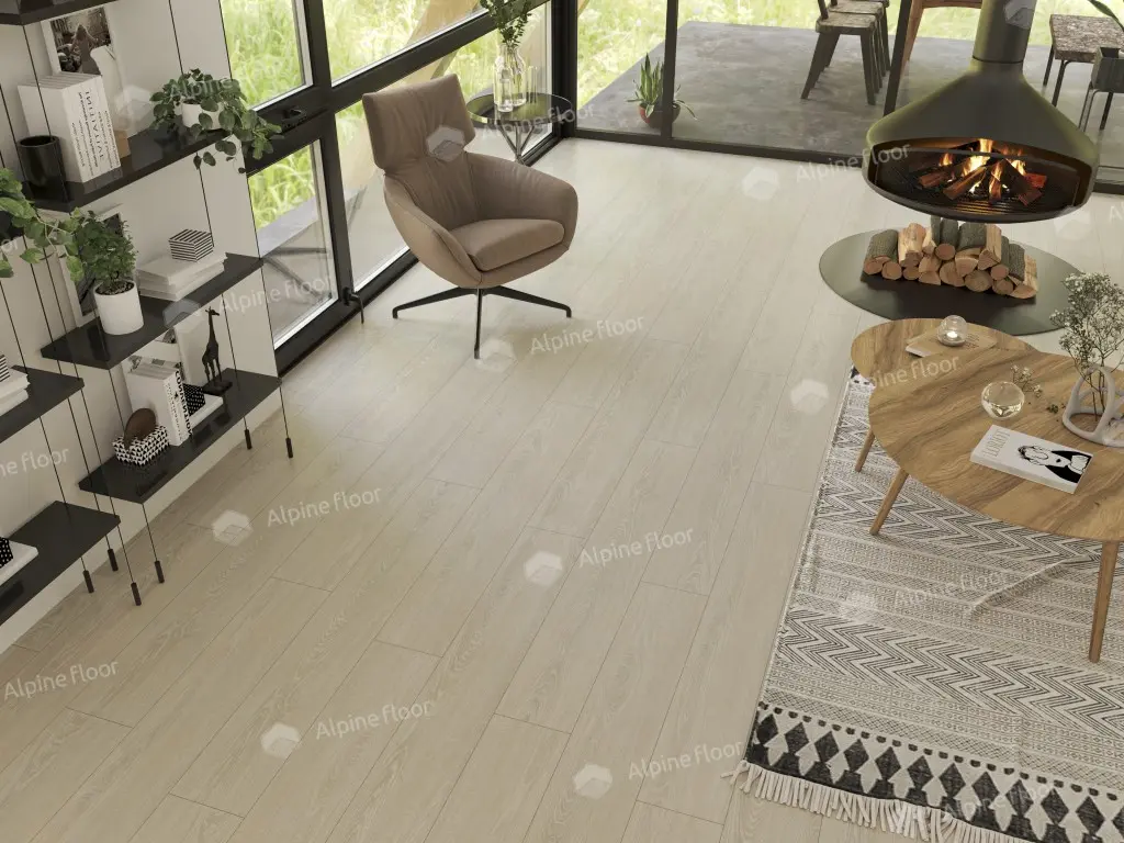 ПВХ-плитка Alpine Floor LVT Easy Line ЕСО 3-14 Дуб Снежный 4V 43кл