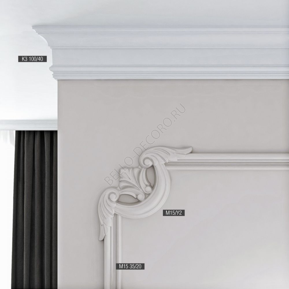 Карниз Bello Deco K3 100x40x2000
