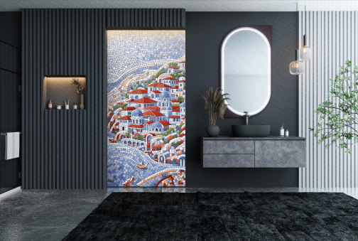 Керамогранит Декоративное панно MDetails Seaside City (набор из 4шт. 60x120) 120x240