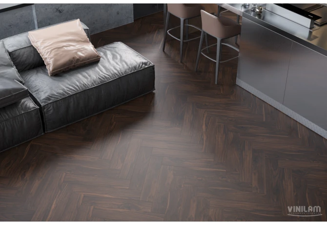 SPC ламинат VINILAM VinilPol Herringbone 9977 Паркет Да Винчи