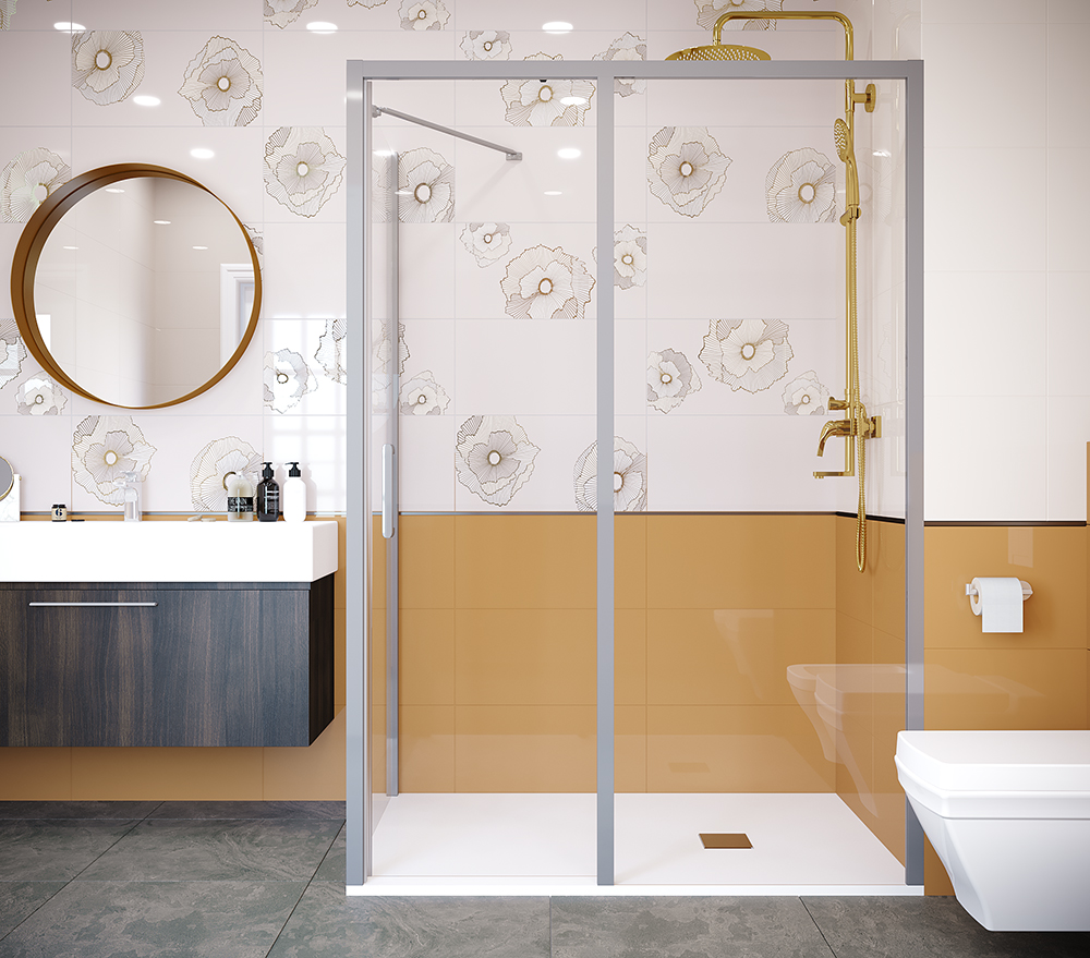 Душевая дверь Creto Nota 122-WTW-120-C-CH-6 стекло прозрачное EASY CLEAN профиль хром, 120х200 см