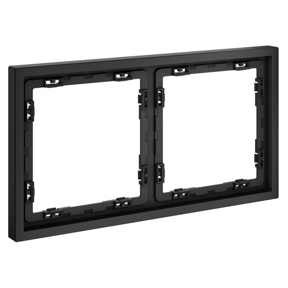 Рамка пластиковая VOLTUM S70 на 2 поста, (графит)