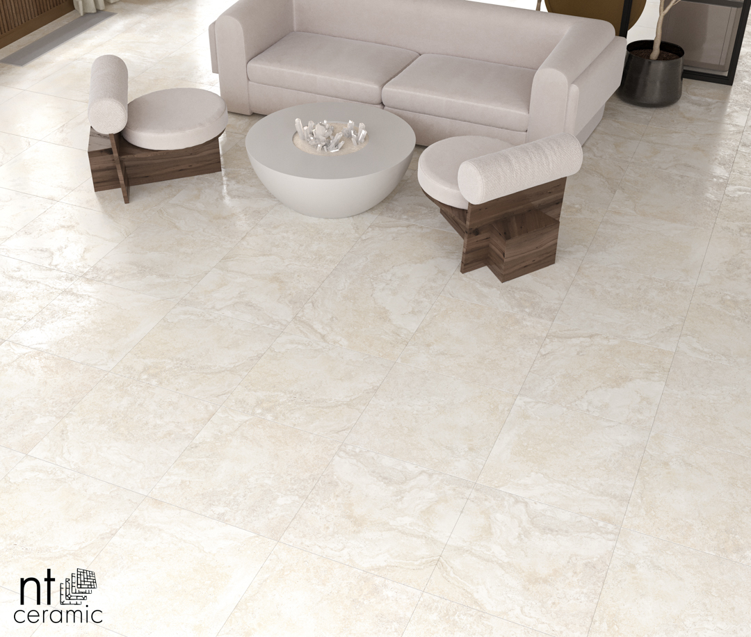 Керамогранит  NT CERAMIC  Zeus Travertine Beige ZS6NTT9704M