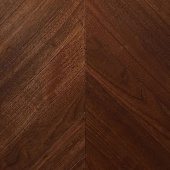 Французская елка  Wood Bee Chevron Американский Орех Селект гладкий глянец Select, UV-лак gloss 30±5% 