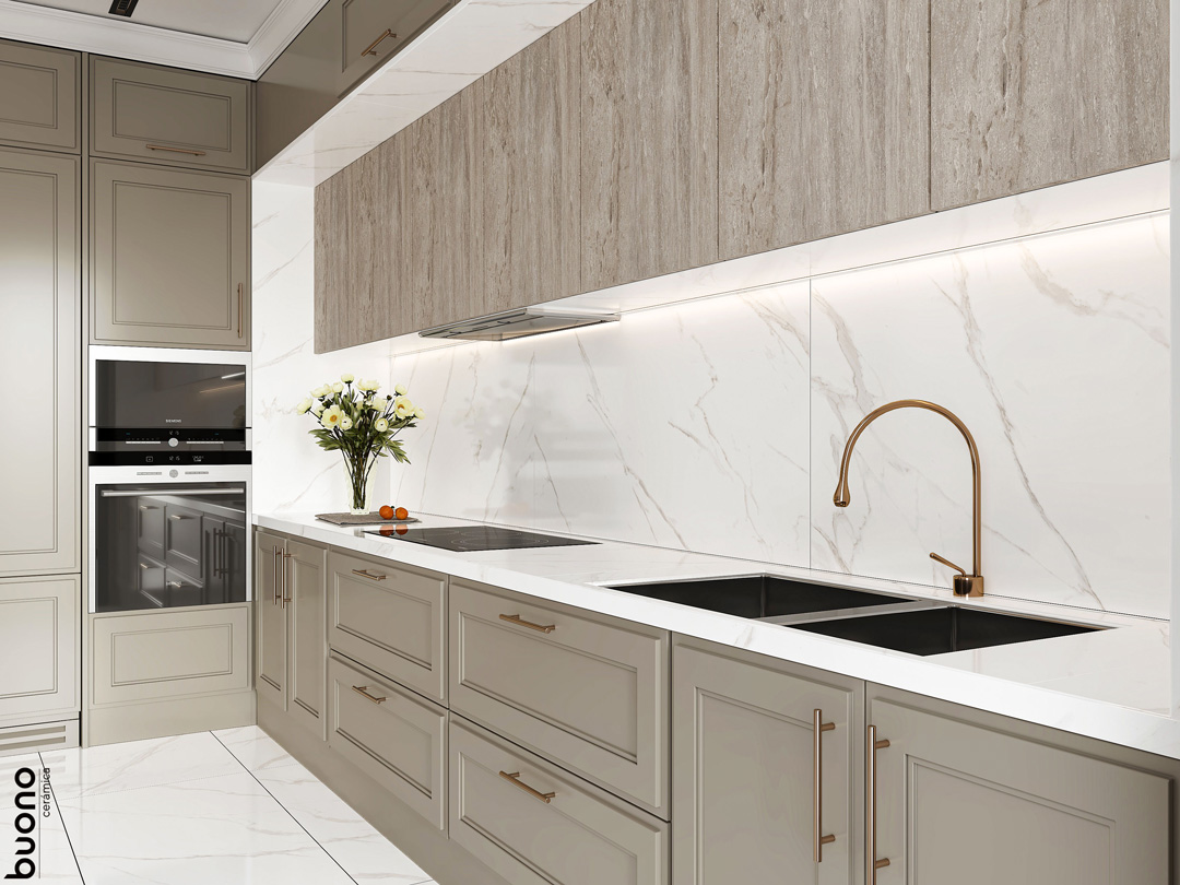 Керамогранит Buono Ceramica Marble Carrara Livia Glossy M4401P